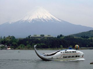 和富士山相逢在河口湖